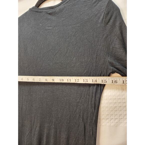 MSCH Tshirt Tee Womens Med Blk Basic Long Sleeve Crew Neck 100% Lyocell - Picture 6 of 8